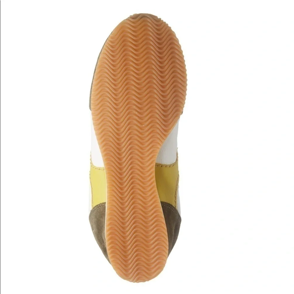 NIB Tory Burch Green/lime green Serif Sneaker Size: 6.5